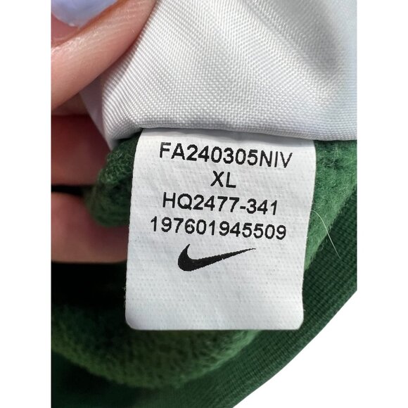 Nike Men's Color Block 2.0 Pullover Hoodie Green Size XL - Picture 9 of 11
